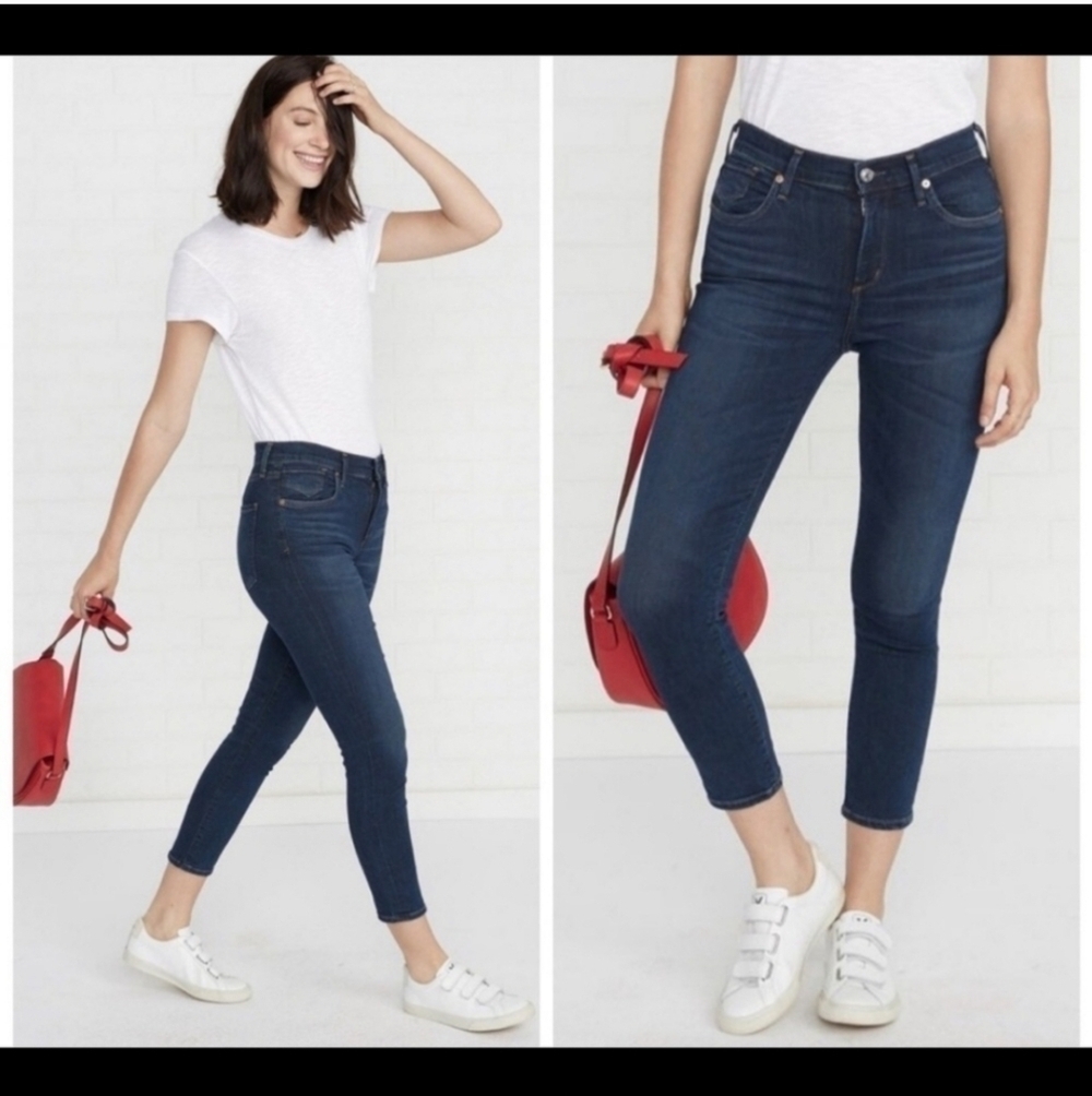 AGOLDE Sophie Mid Rise Skinny Crop Jeans 26